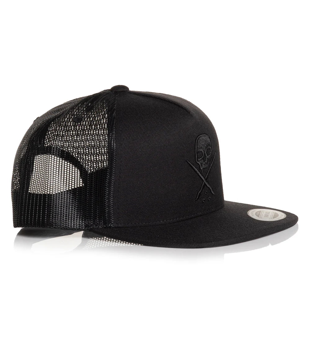 BADGE MESH SNAPBACK BKBK