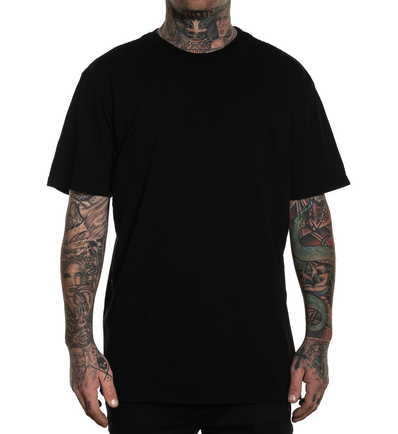 THE SOLIDS PREMIUM TEE JET BLACK