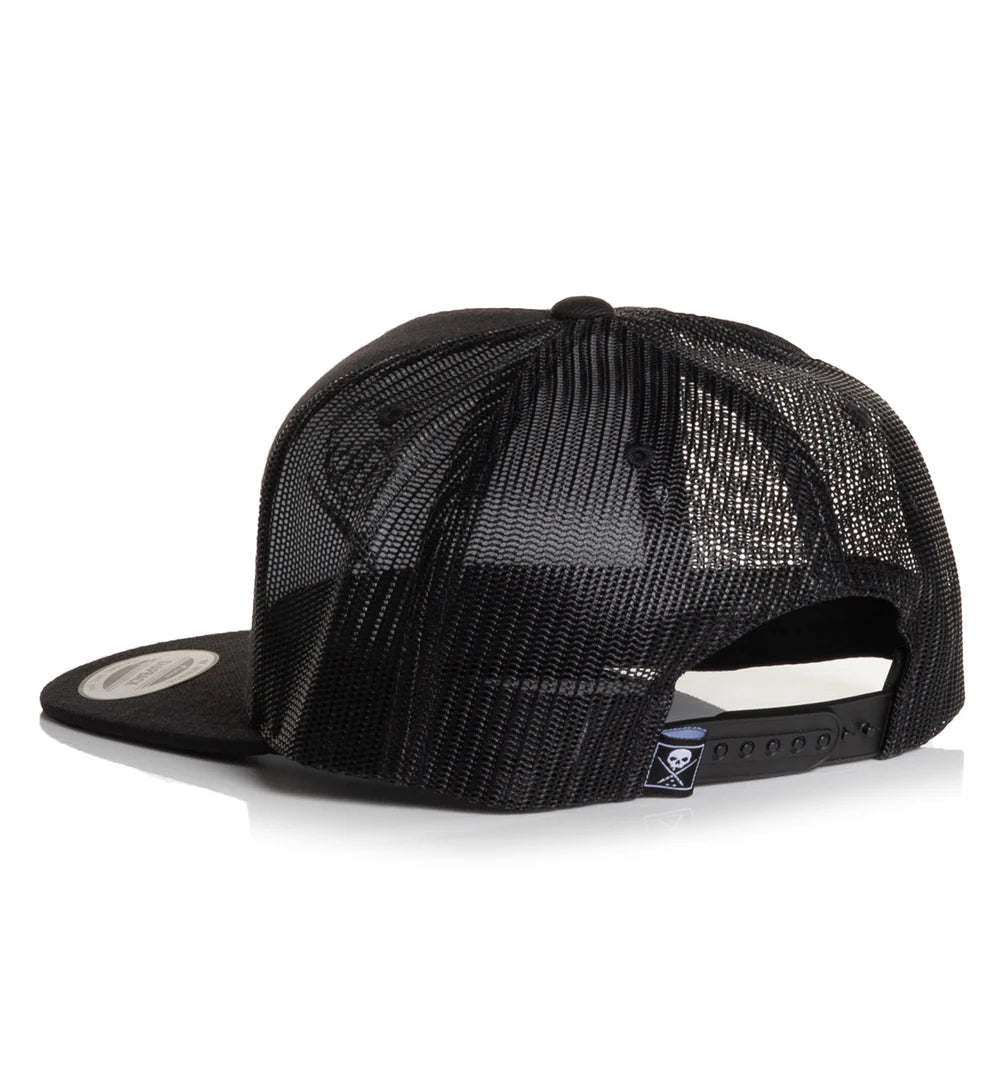 BADGE MESH SNAPBACK BKBK
