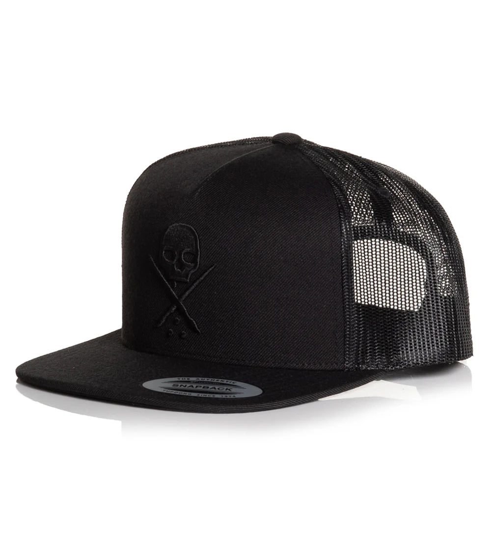BADGE MESH SNAPBACK BKBK