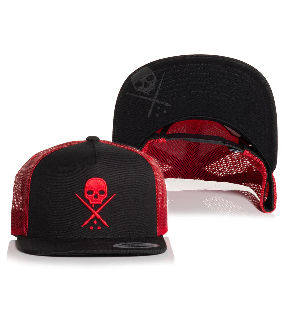 BADGE MESH SNAPBACK BKRD