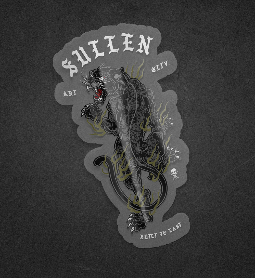 CRAWLING PANTHER STICKER