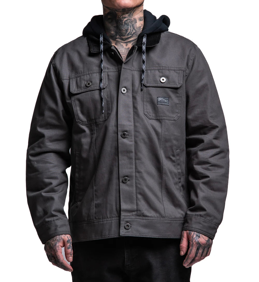 SURVIVALIST DUCK CANVAS JACKET CHARCOAL GREY
