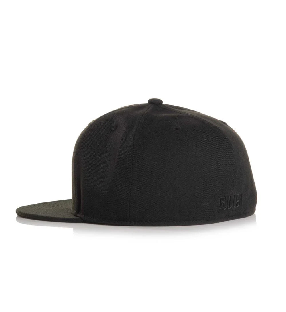 BADGE FITTED HAT BLACK BLACK