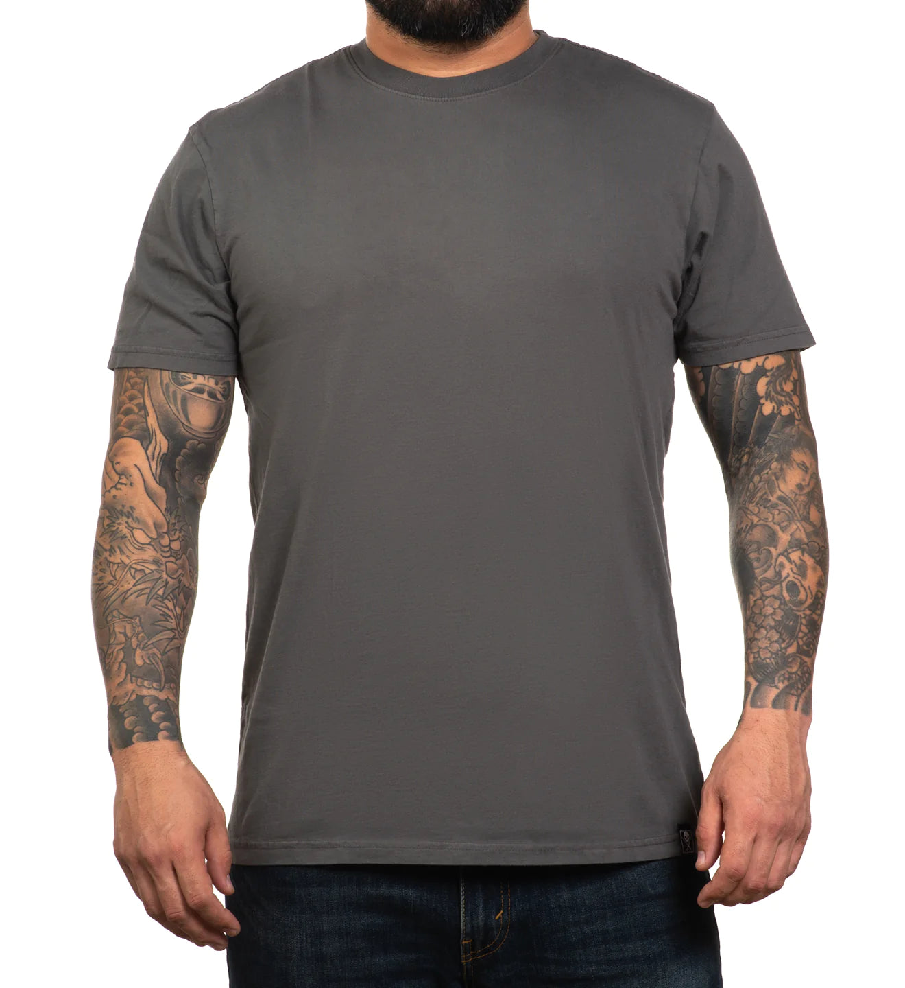 THE SOLIDS PREMIUM TEE PEWTER