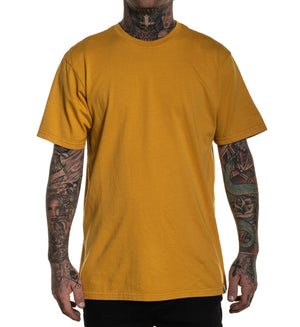 THE SOLIDS PREMIUM TEE MUSTARD