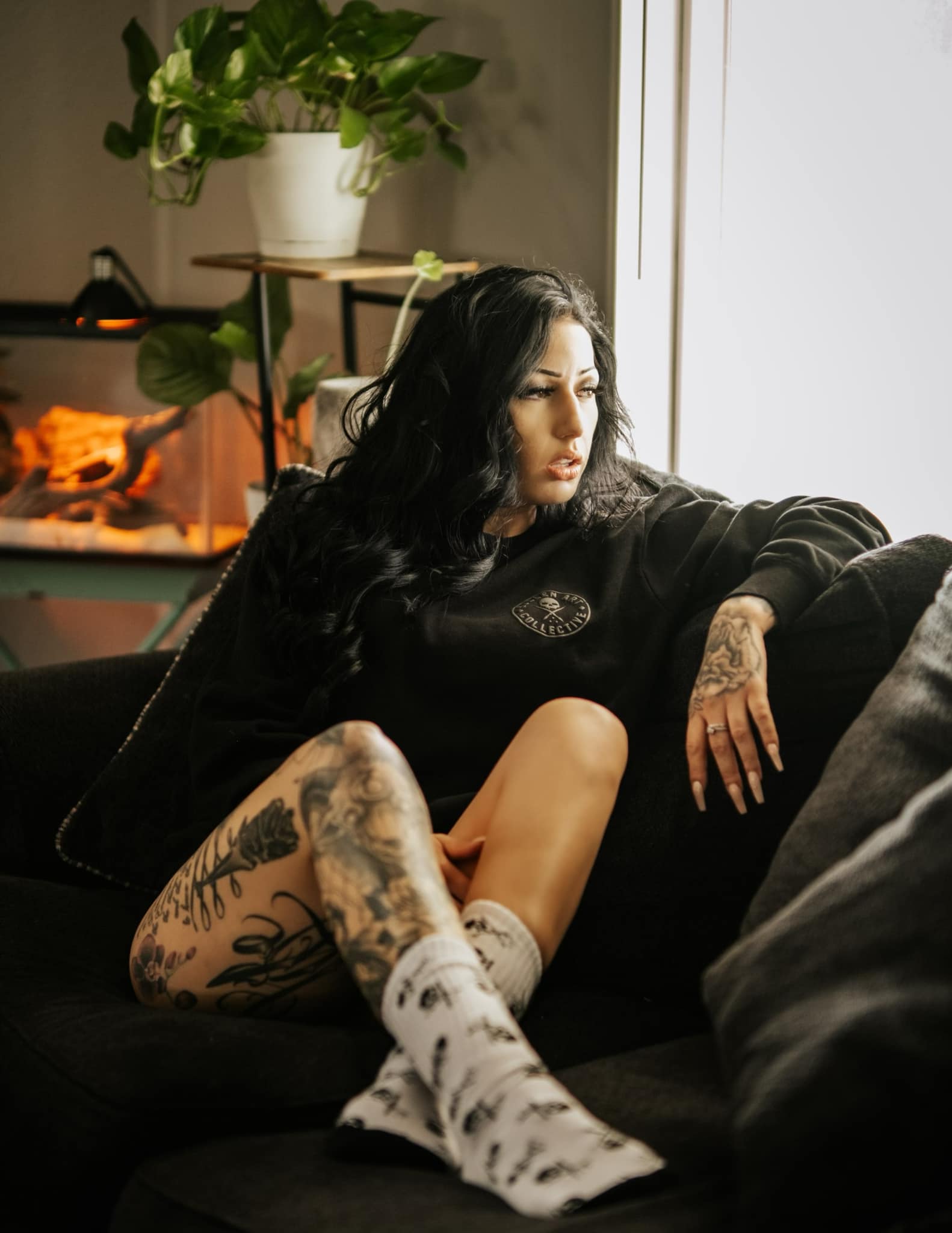 EVER CREW FLEECE JET BLACK