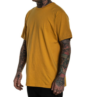 THE SOLIDS PREMIUM TEE MUSTARD