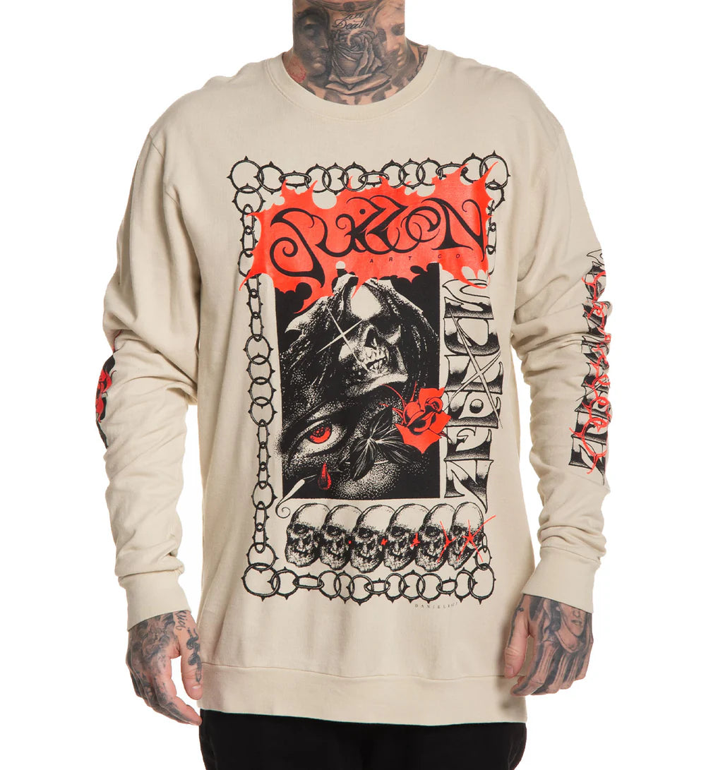 DANIEL RHZZ FRENCH TERRY LONG SLEEVE TEE