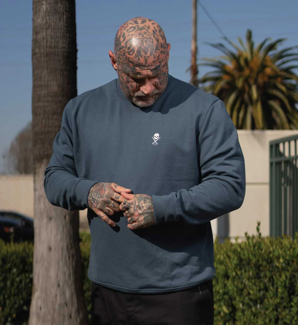 BADGE FRECH TERRY CREW ORBL