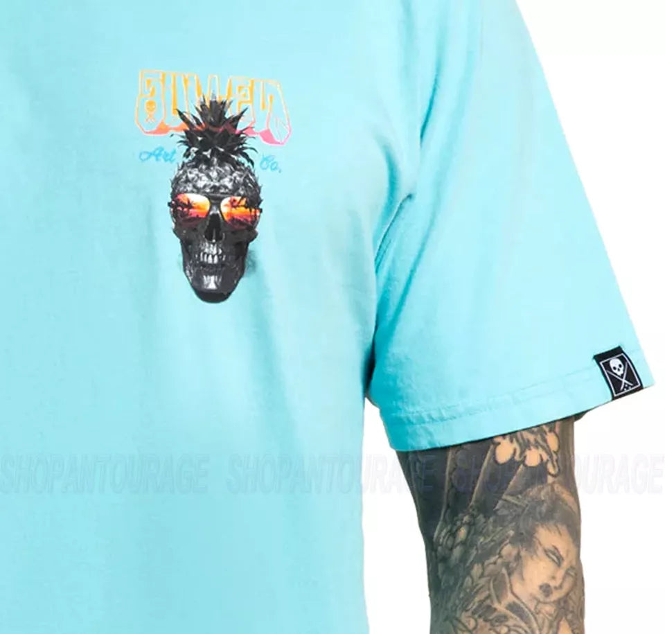 PINEAPPLE PARADISE AQUA PREMIUM TEE