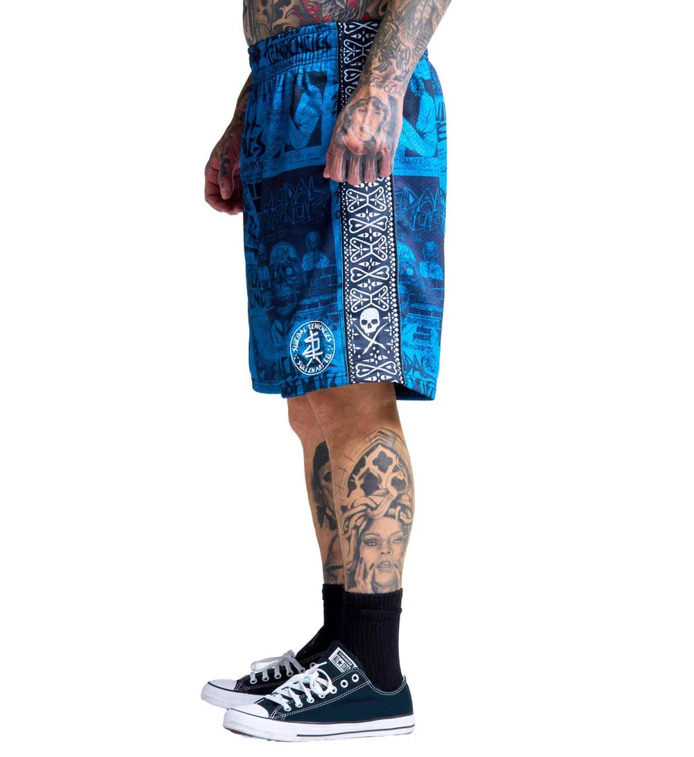 SULLEN X ST POSTED SHORTS BLUE