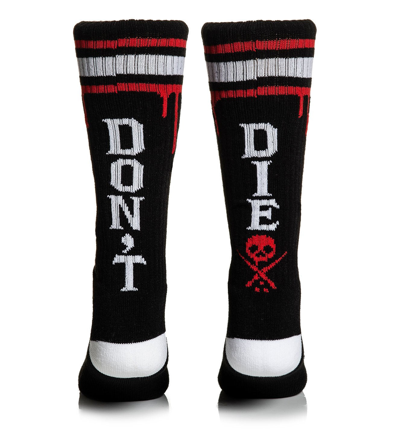 DON'T DIE HIGH SOCKS BLACK