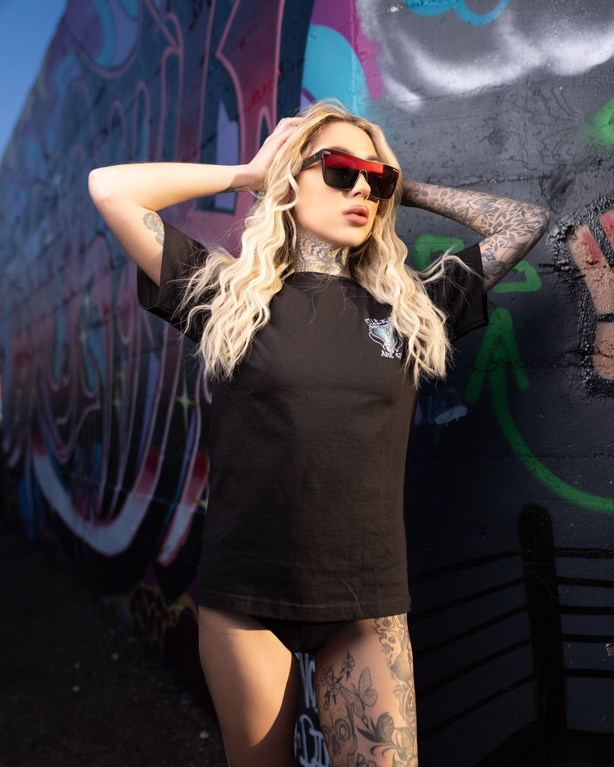 CHOLOHAFLYS GLASSES MATTE BLACK/RED