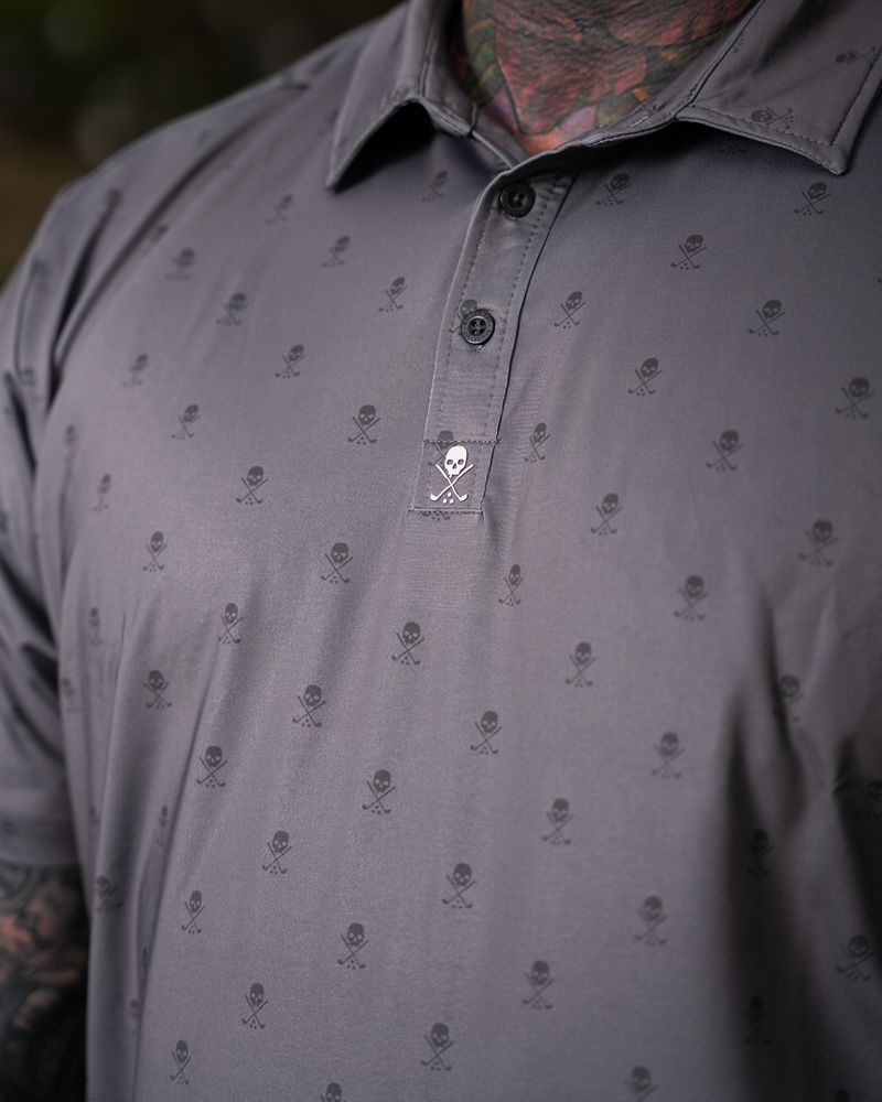GOLF BADGE POLO GREY