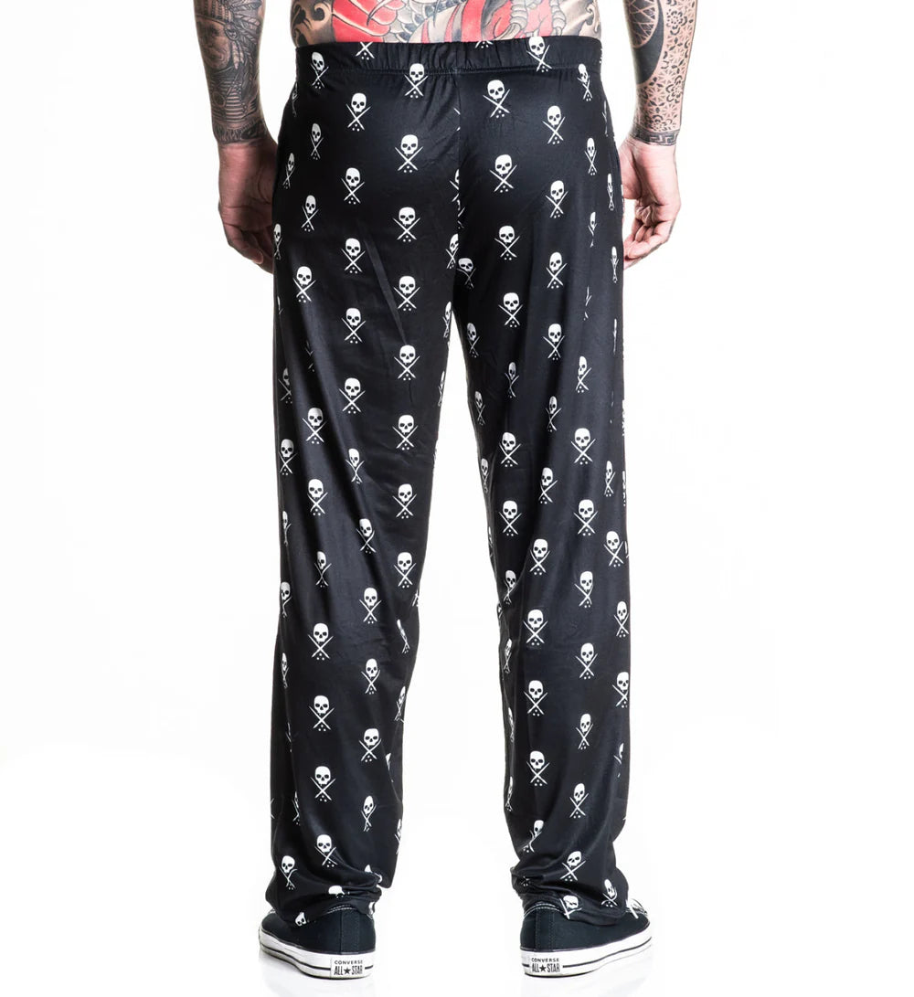 BADGE PAJAMA PANT - BLACK