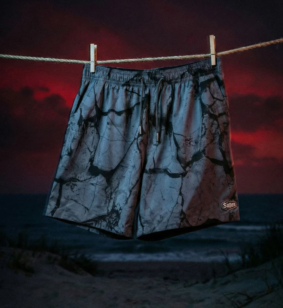CRACKED E-WAIST BOARDSHORTS