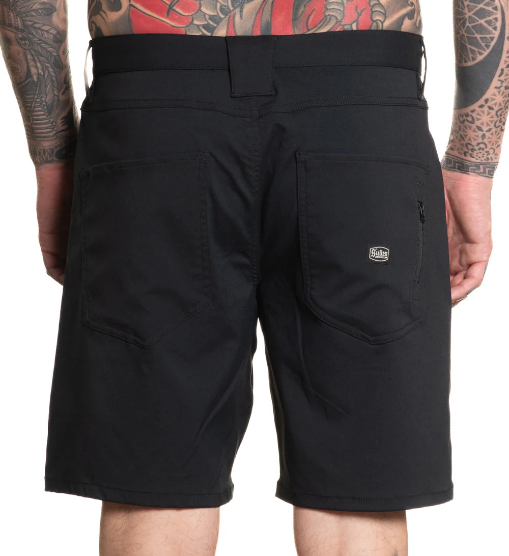 VERANO HYBRID WALKSHORTS - BLACK