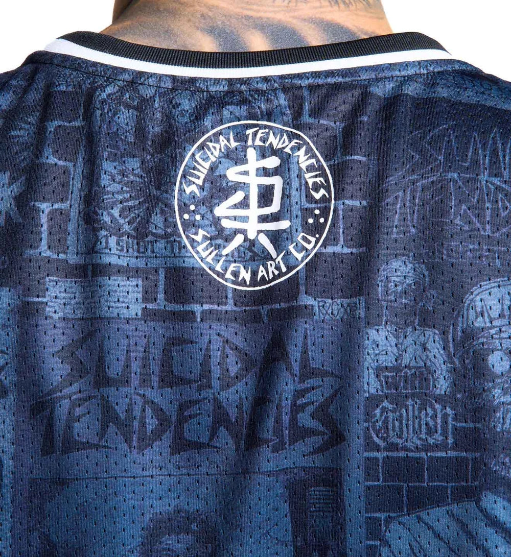 SULLEN X ST POSTED JERSEY GREY