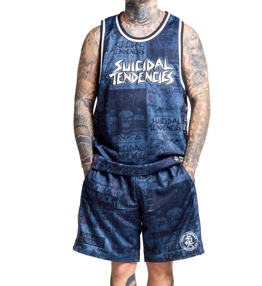 SULLEN X ST POSTED JERSEY GREY