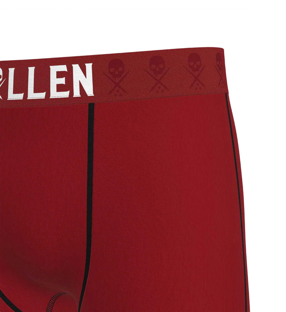 SOLID LUXE BOXERS - DARK RED