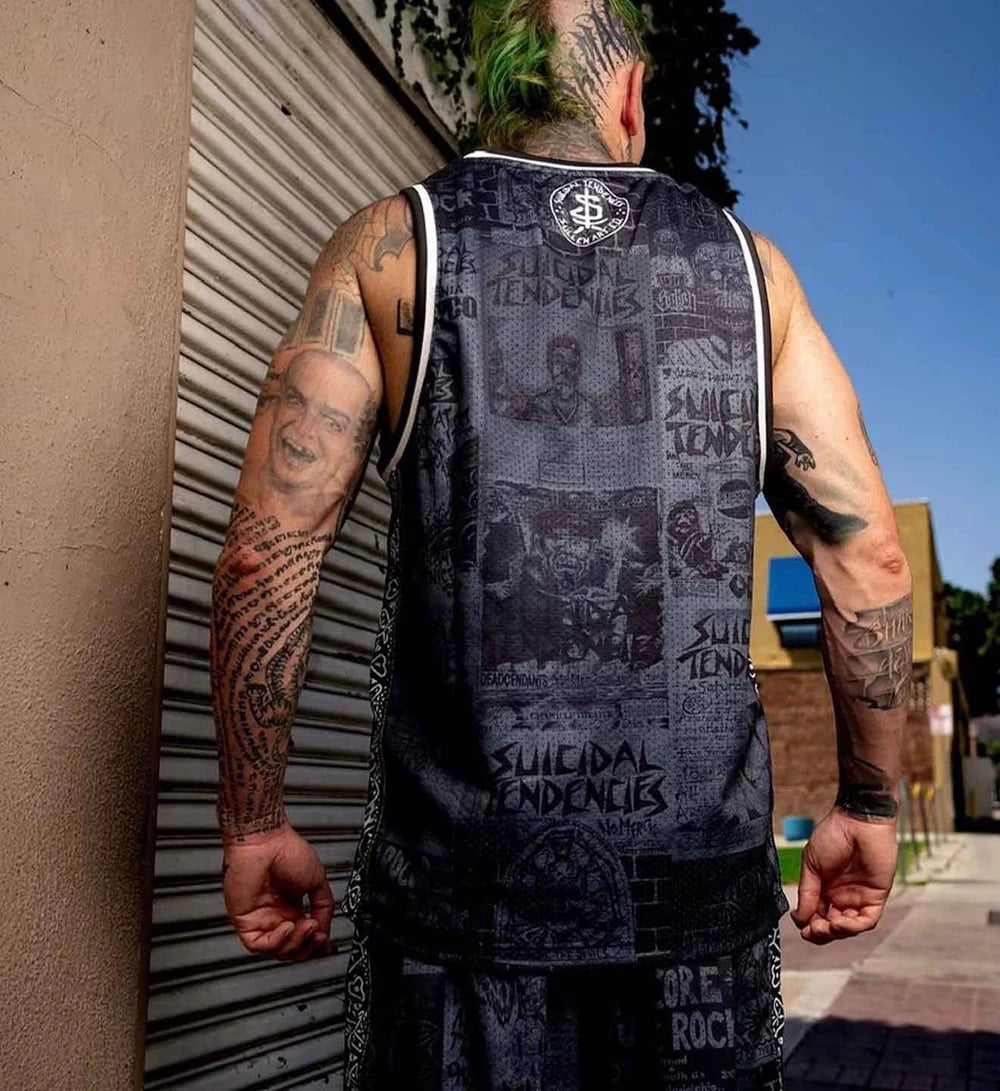 SULLEN X ST POSTED JERSEY GREY