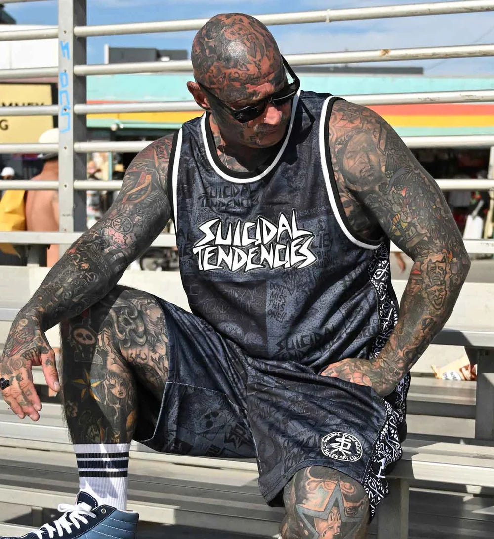 SULLEN X ST POSTED JERSEY GREY