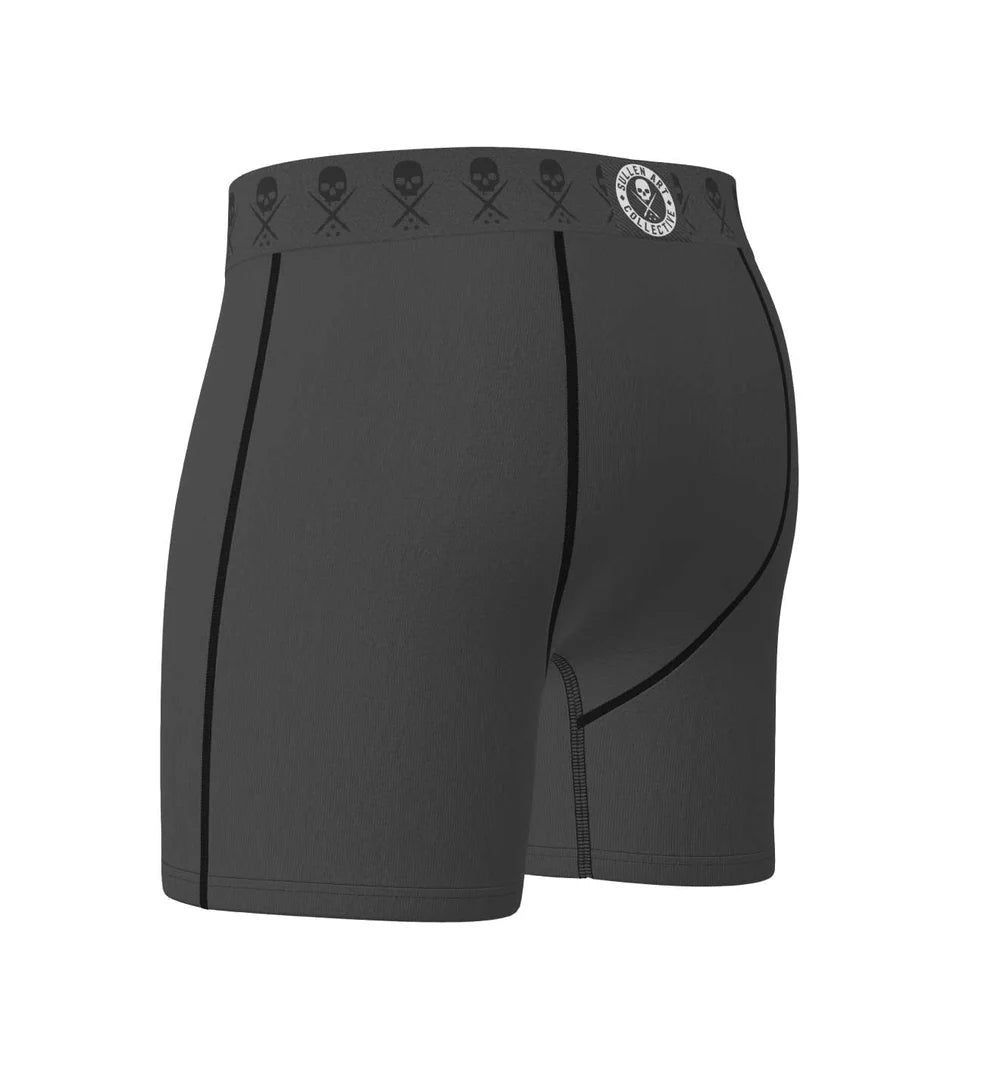 SOLID LUXE BOXERS - DARK GREY