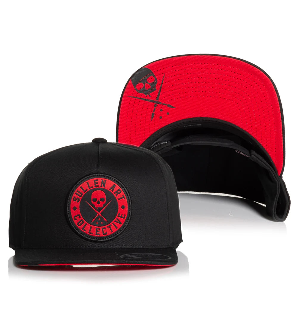 BOH FLAT SNAPBACK - BLACK/RED