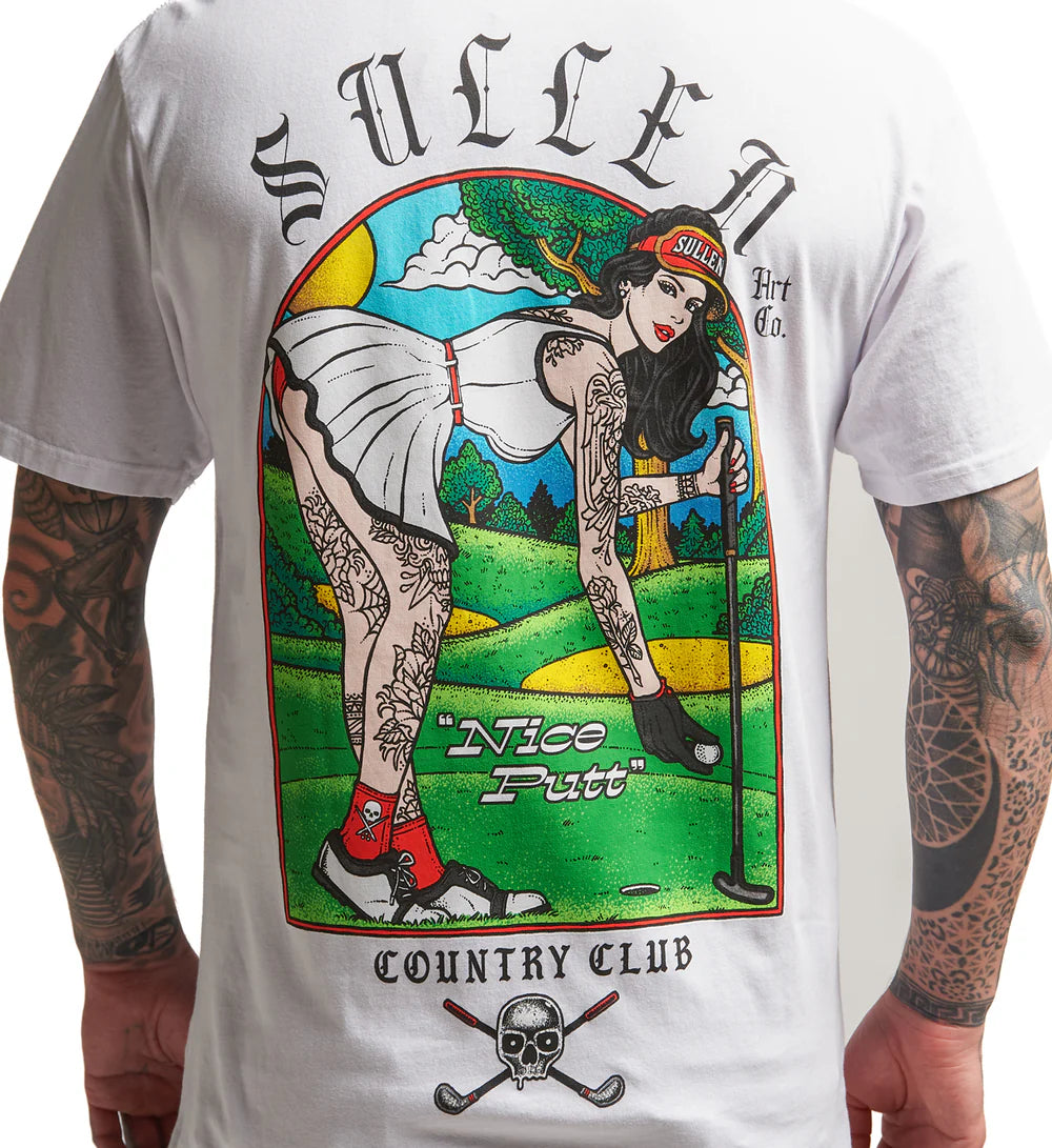 NICE PUTT WHITE PREMIUM TEE