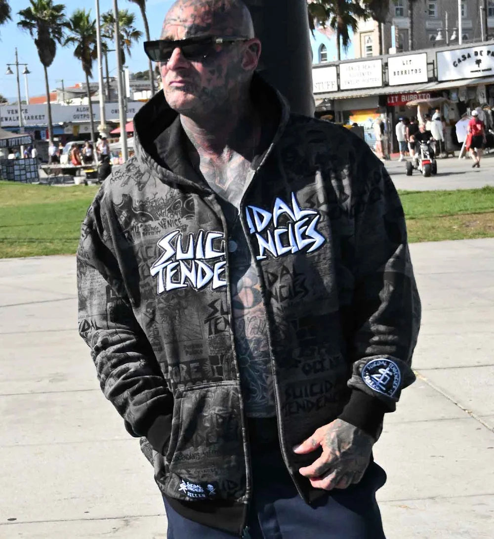 SULLEN X ST POSTED ZIP UP GREY