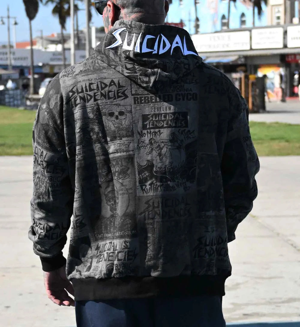 SULLEN X ST POSTED ZIP UP GREY
