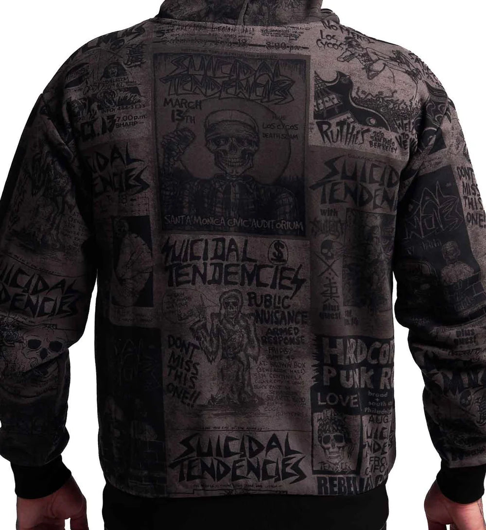 SULLEN X ST POSTED ZIP UP GREY