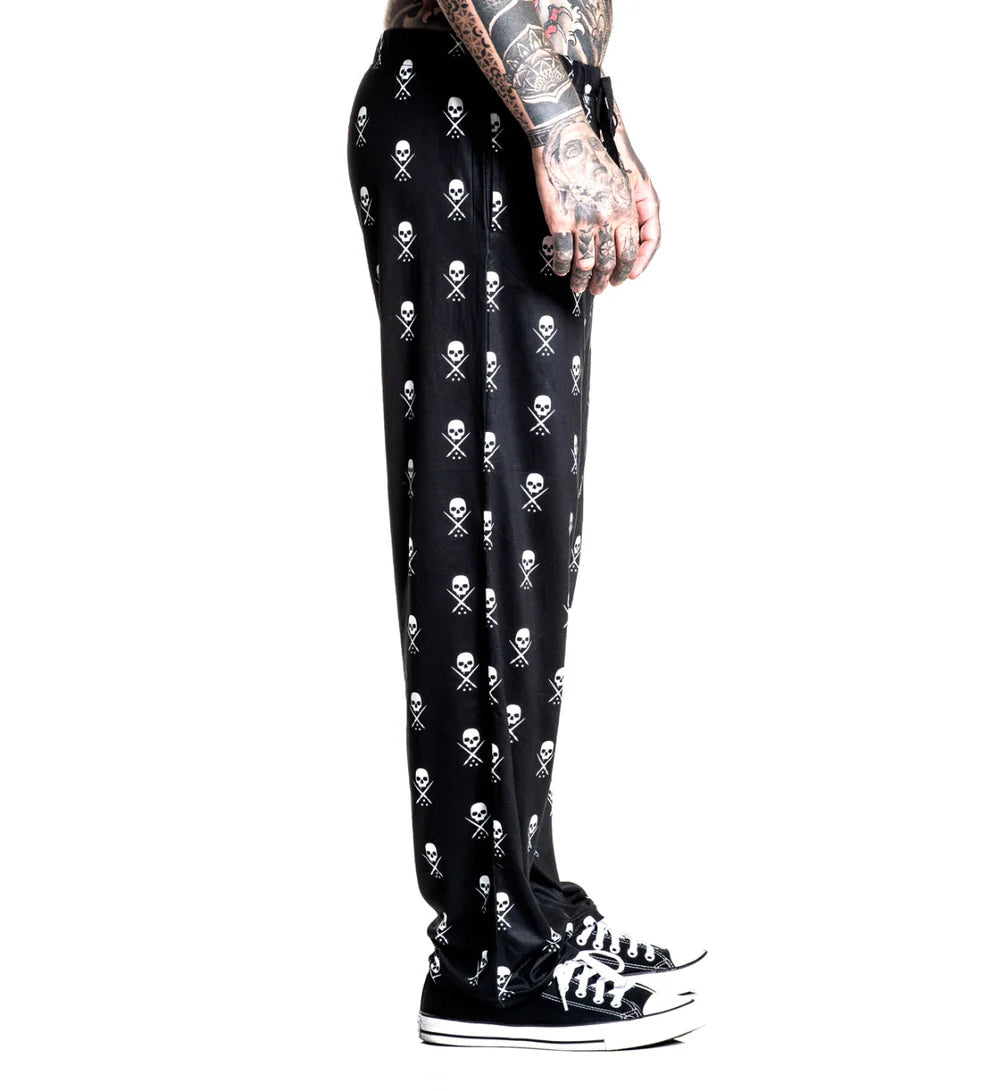 BADGE PAJAMA PANT - BLACK