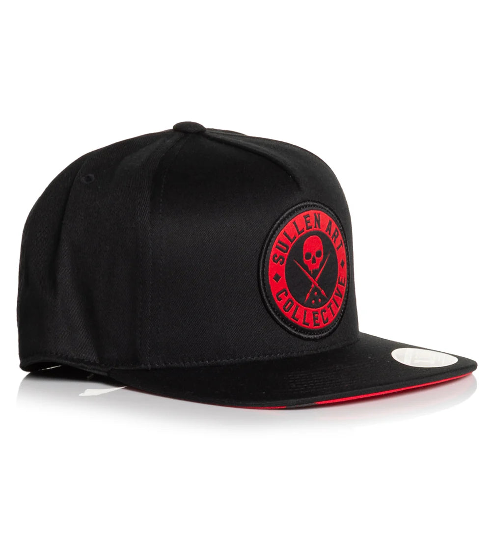 BOH FLAT SNAPBACK - BLACK/RED