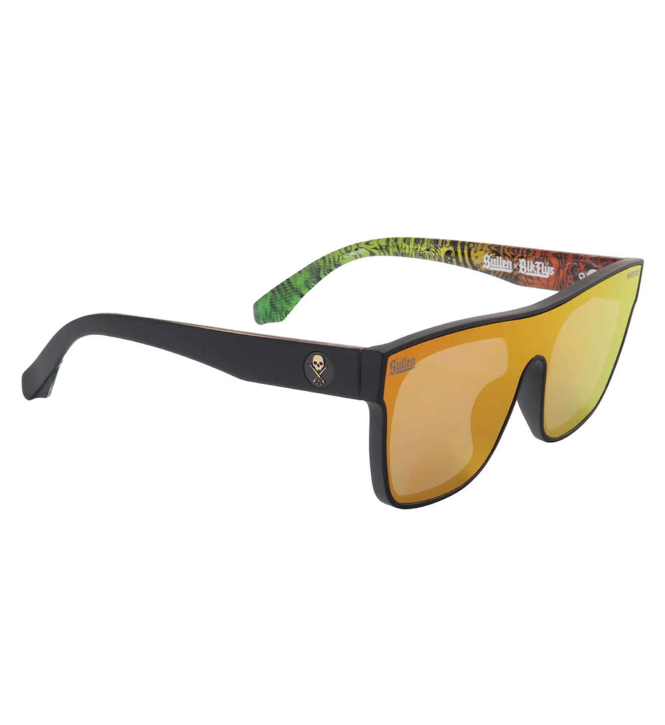 CHOLOHAFLYS GLASSES SHINY BLACK/RED