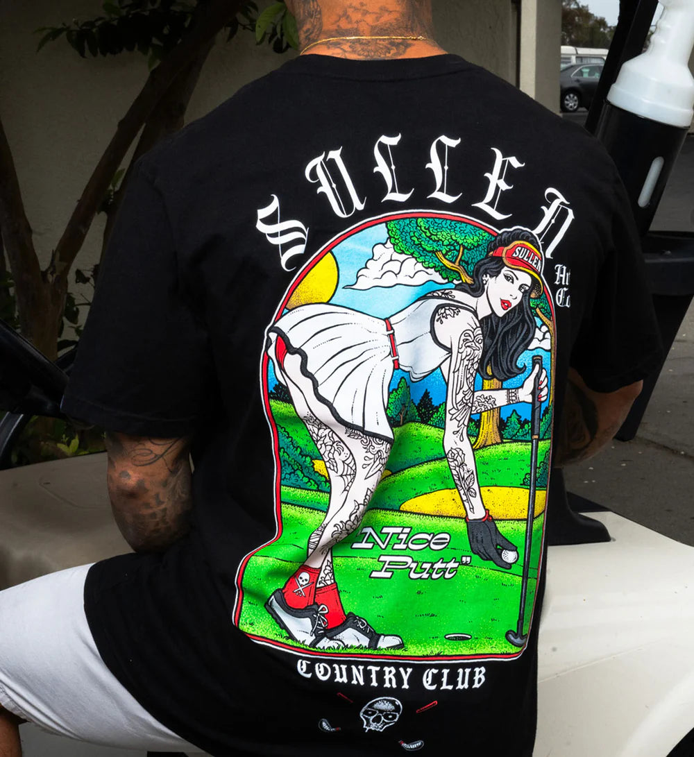 NICE PUTT BLACK PREMIUM TEE