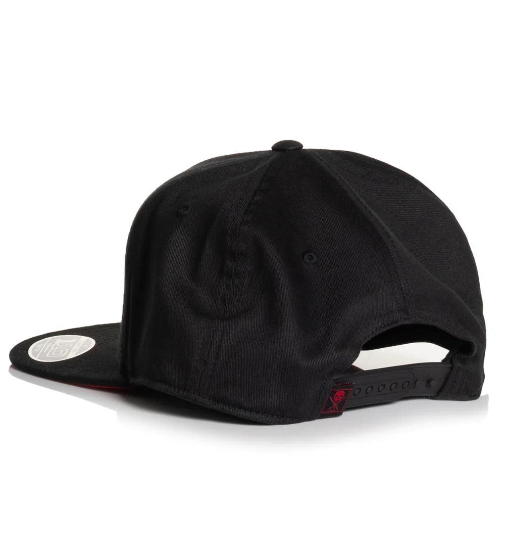 BOH FLAT SNAPBACK - BLACK/RED
