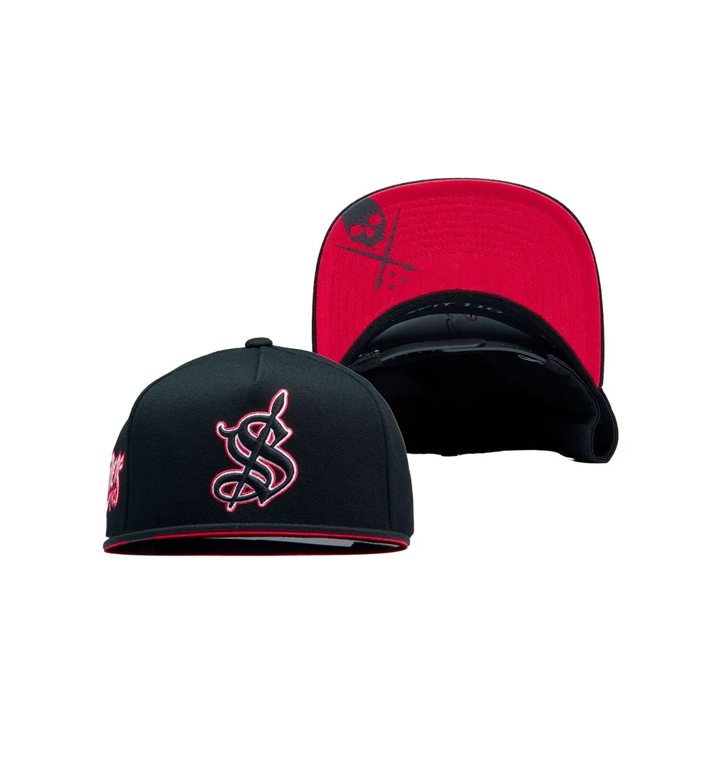 MAJORS SNAPBACK BLACK/RED