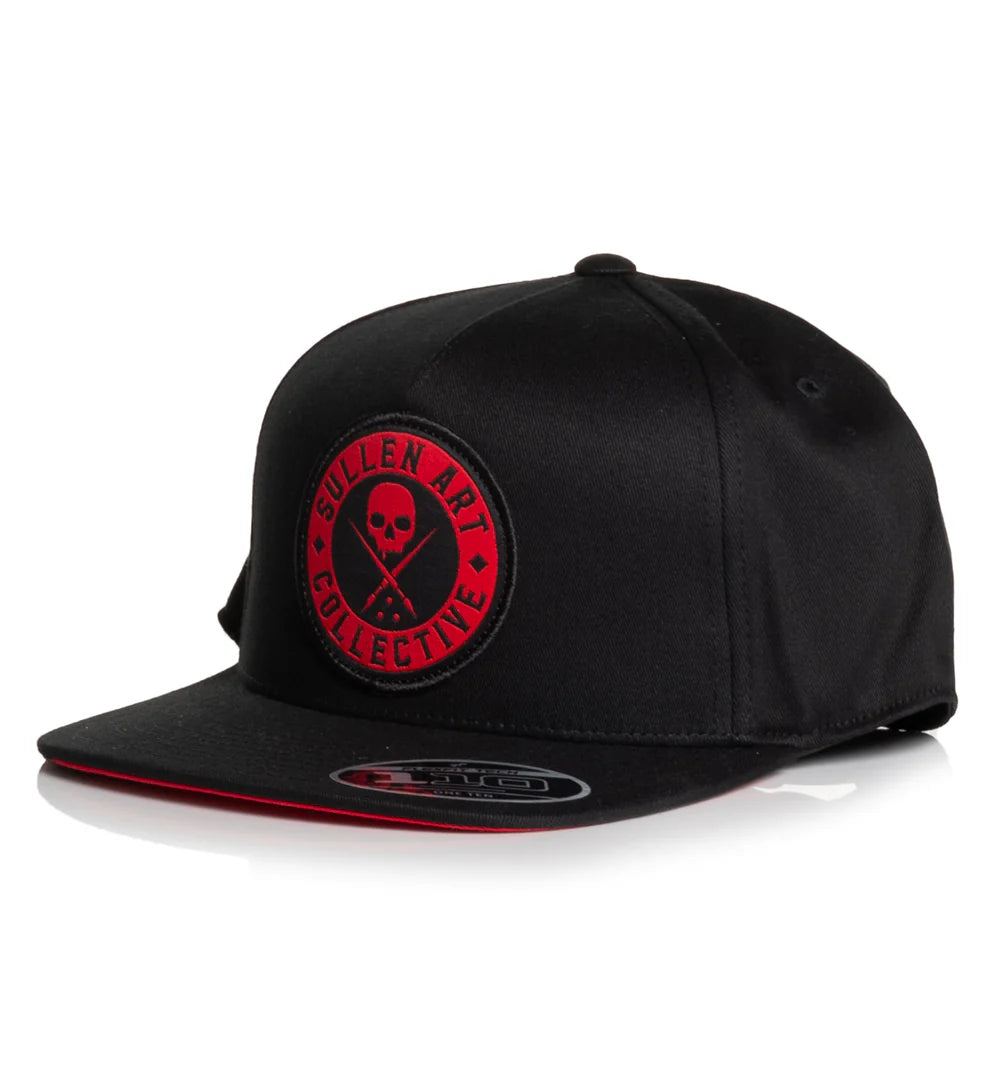 BOH FLAT SNAPBACK - BLACK/RED