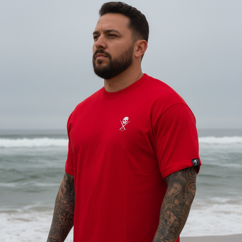 STANDARD ISSUE TEE RED/WHITE