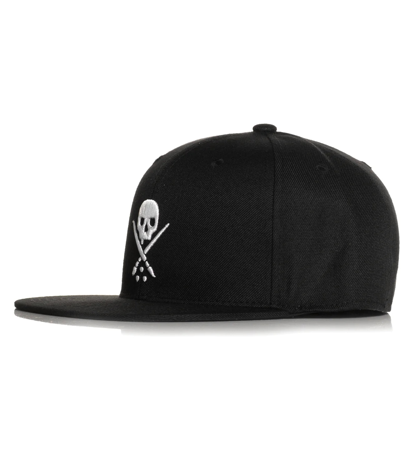 BADGE FITTED HAT BLACK