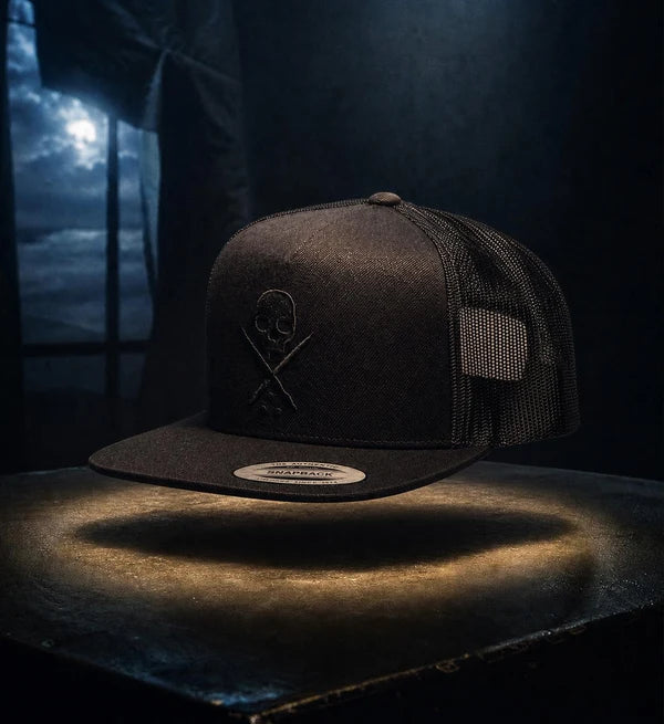 BADGE MESH SNAPBACK BKBK