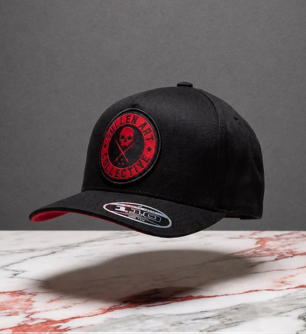 BOH CURVED SNAPBACK - BLACK/RED