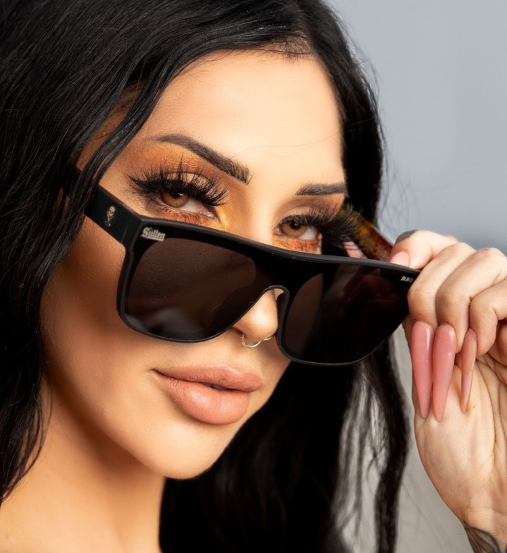 CHOLOHAFLYS GLASSES MATTE BLACK/SMOKE