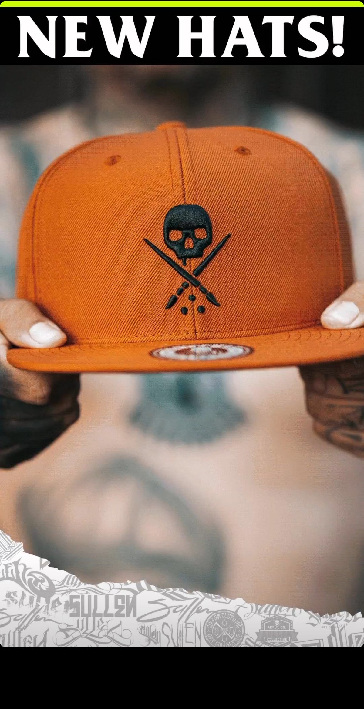 BADGE FITTED HAT BURNT ORANGE