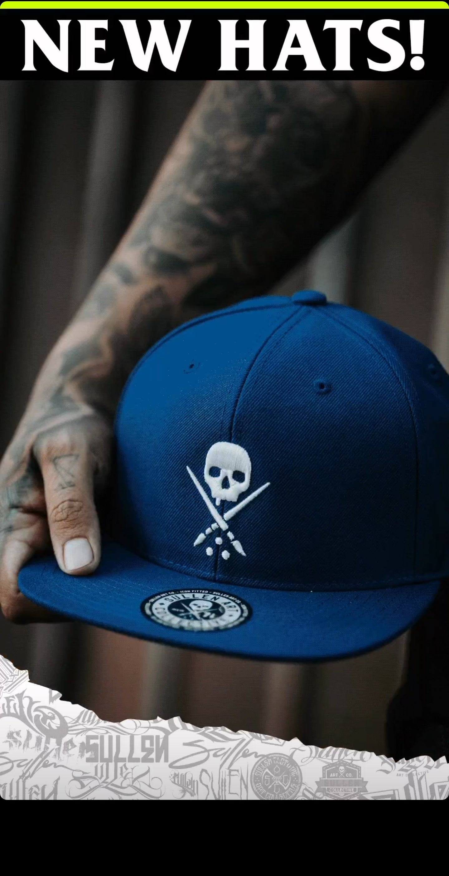 BADGE FITTED HAT ROYAL BLUE