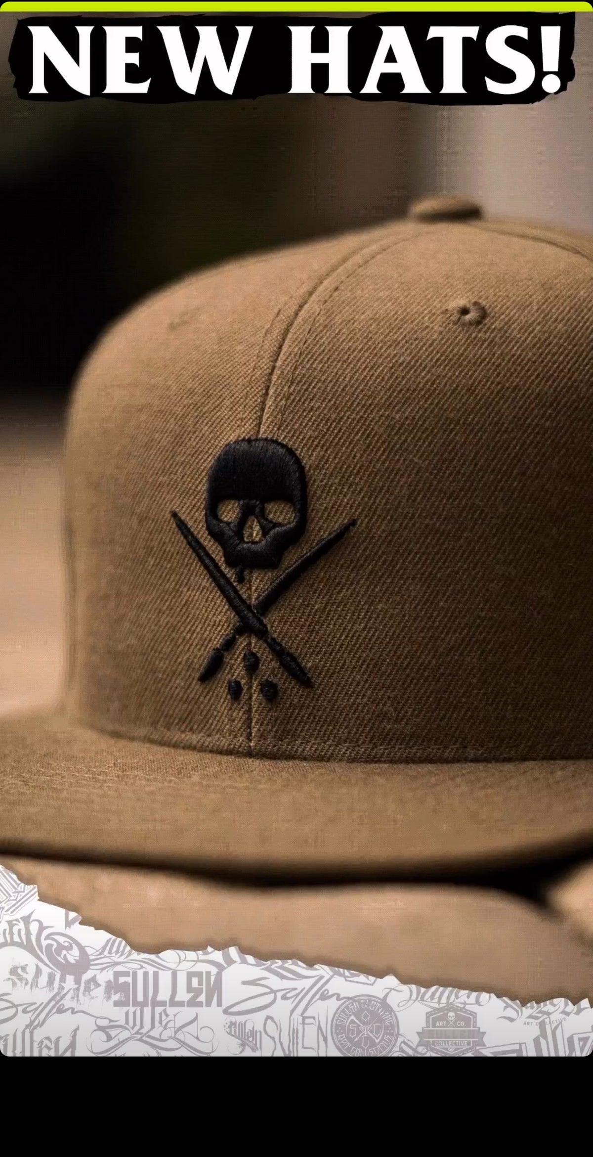 BADGE FITTED HAT COFFEE