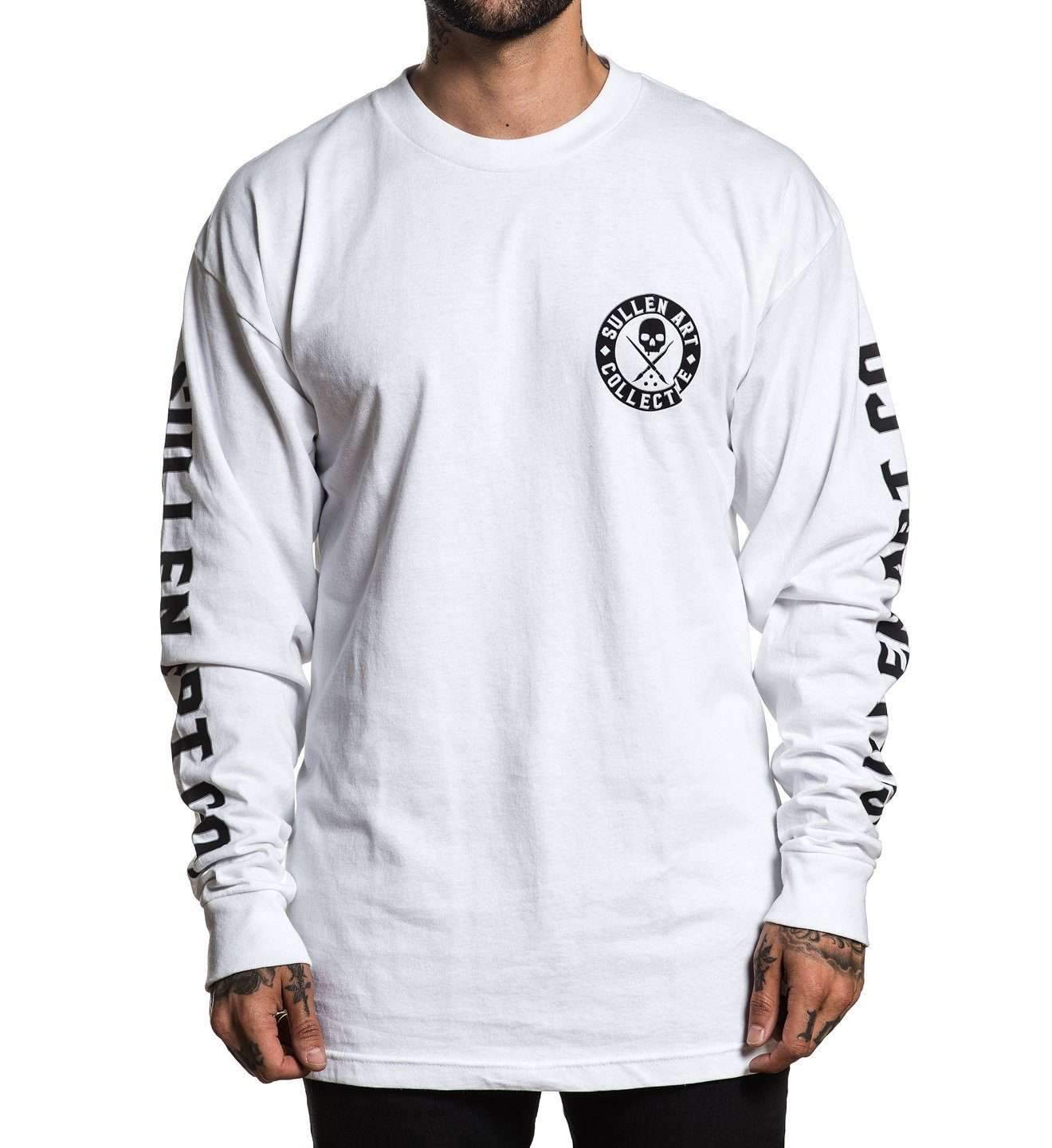 BADGE OF HONOR WHITE LONG SLEEVE