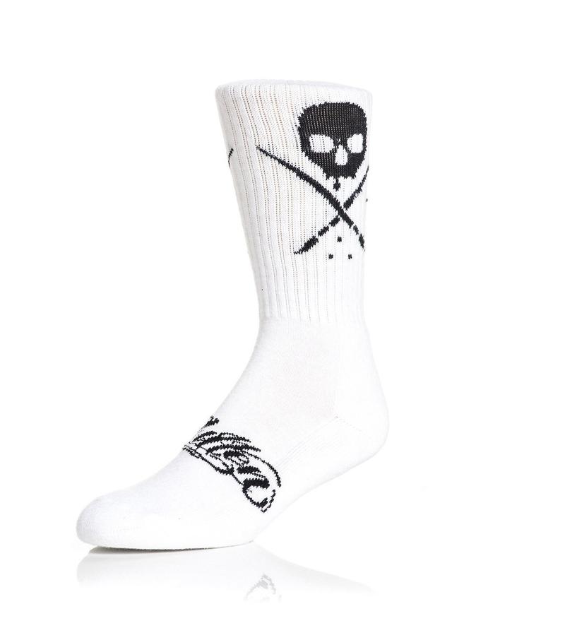 STANDARD ISSUE SOCKS WHITE BLACK